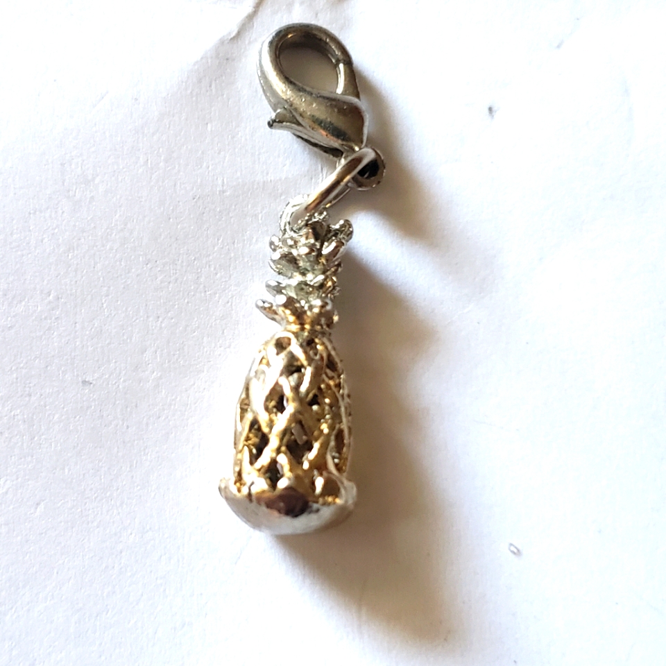 Gold And Silver Tone Pineapple Charm